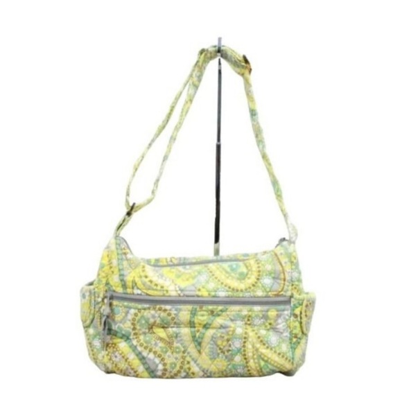 Vera Bradley Handbags - Vera Bradley Green/Yellow Paisley Bag